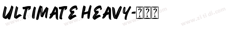 Ultimate Heavy字体转换